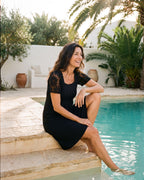 The Rhodes Sundress - [Black] - lifestyle