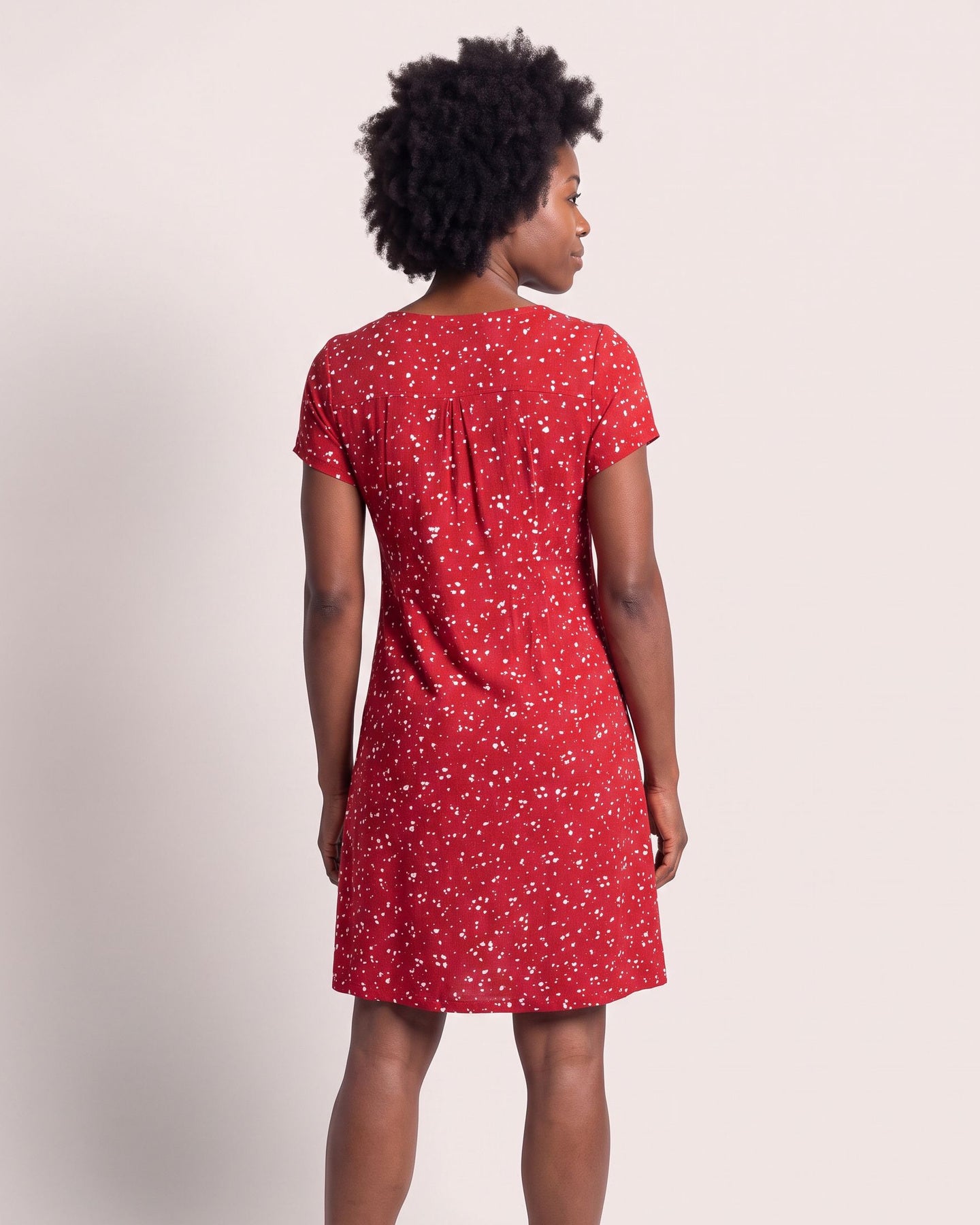 The Saint-Tropez Sundress - [Red Floral] - back