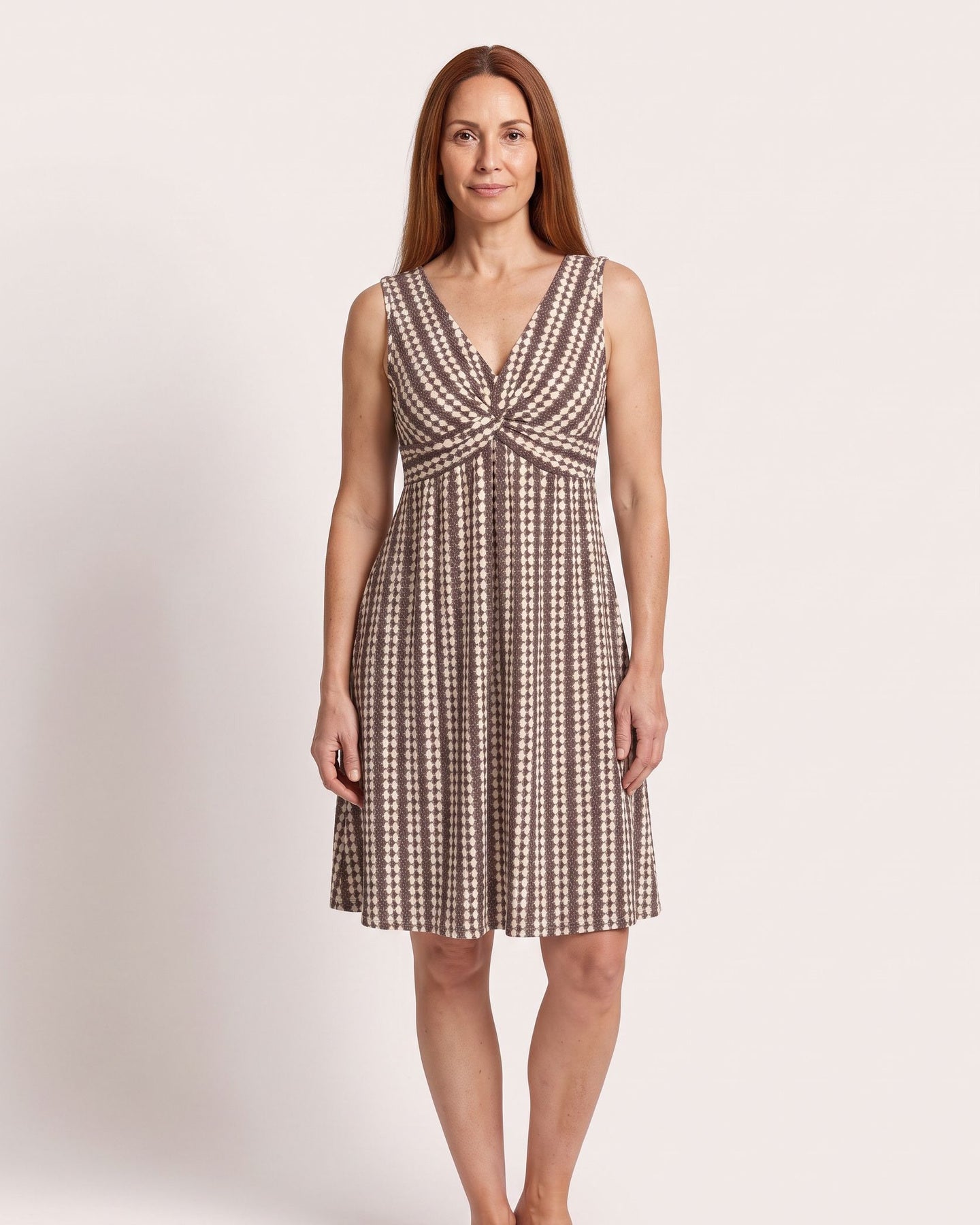 The Sainte-Maxime Sundress - [Coffee] - front