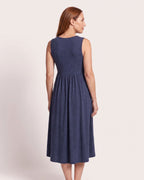 The Sainte-Maxime Sundress - [Navy] - back
