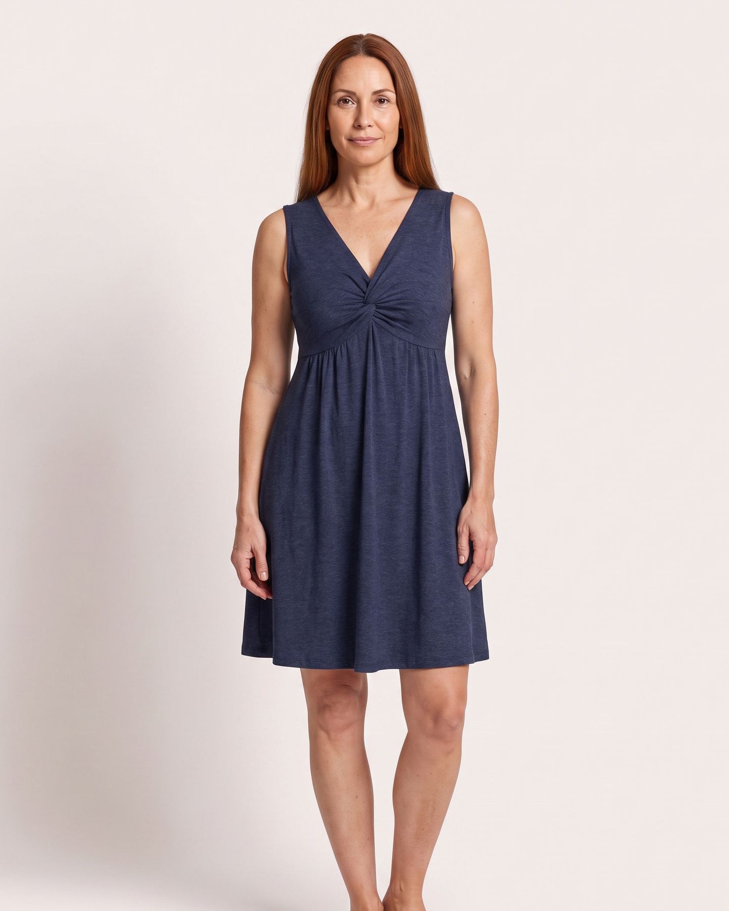The Sainte-Maxime Sundress - [Navy] - front