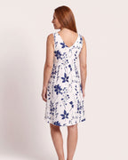The Sainte-Maxime Sundress - [White Leaf] - back