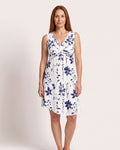 The Sainte-Maxime Sundress - [White Leaf] - front