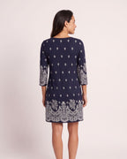 The Sanary Sundress - [Navy Patchwork] - back