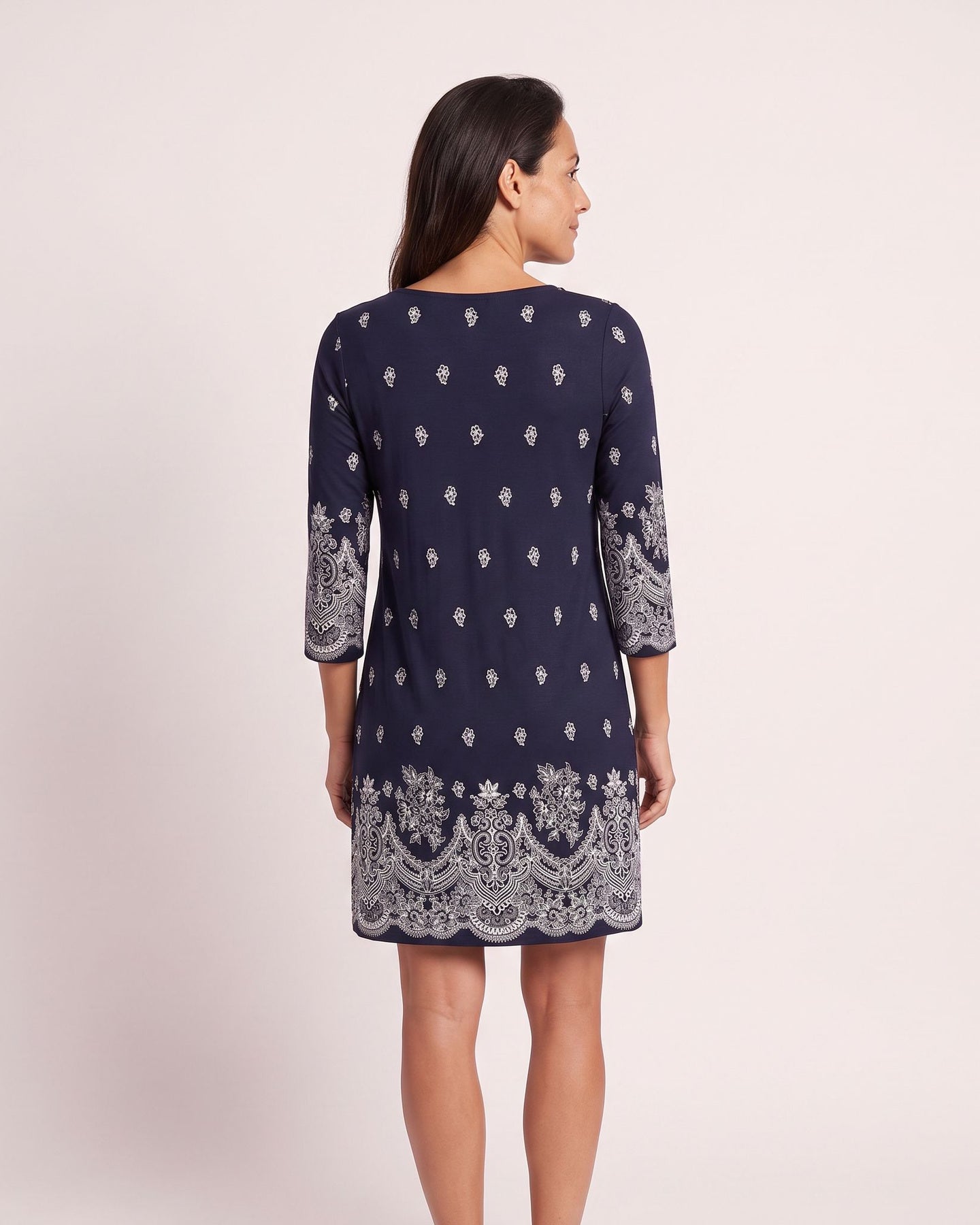 The Sanary Sundress - [Navy Patchwork] - back