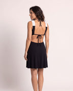The Santa Margherita Cover-Up - [Black Patchwork] - back