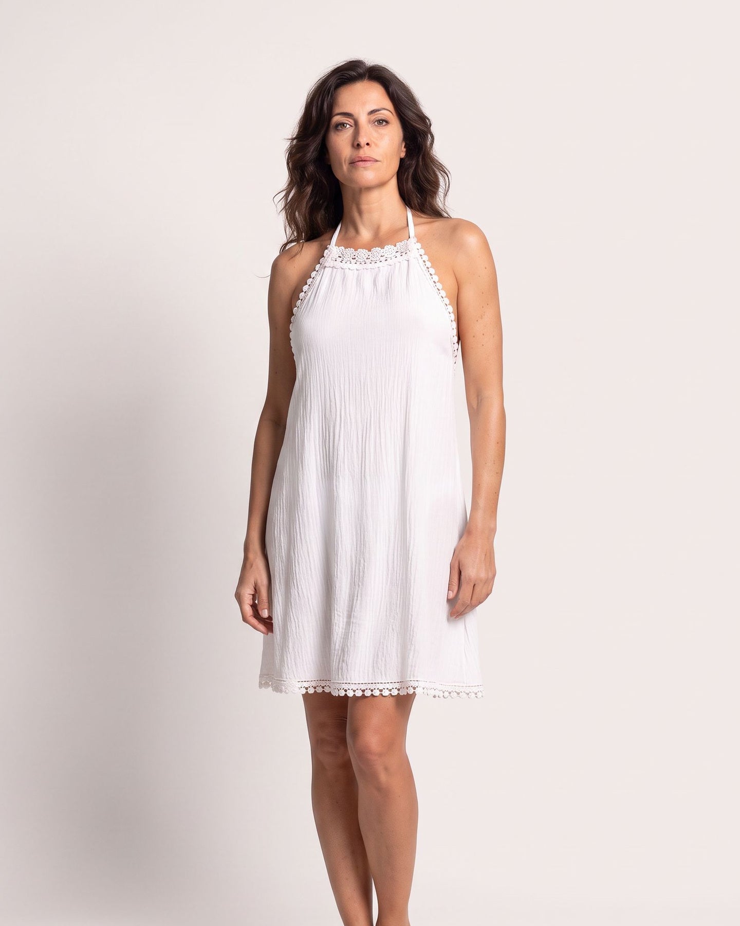 The Santa Margherita Cover-Up - [White Lace] - front