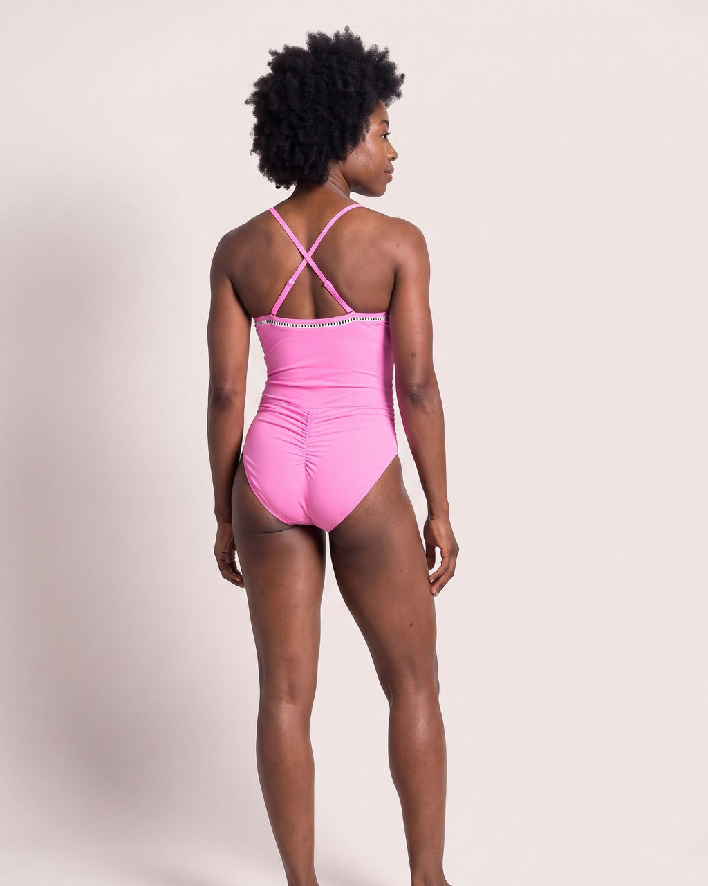 The Sestri Swimsuit - [Pink] - back