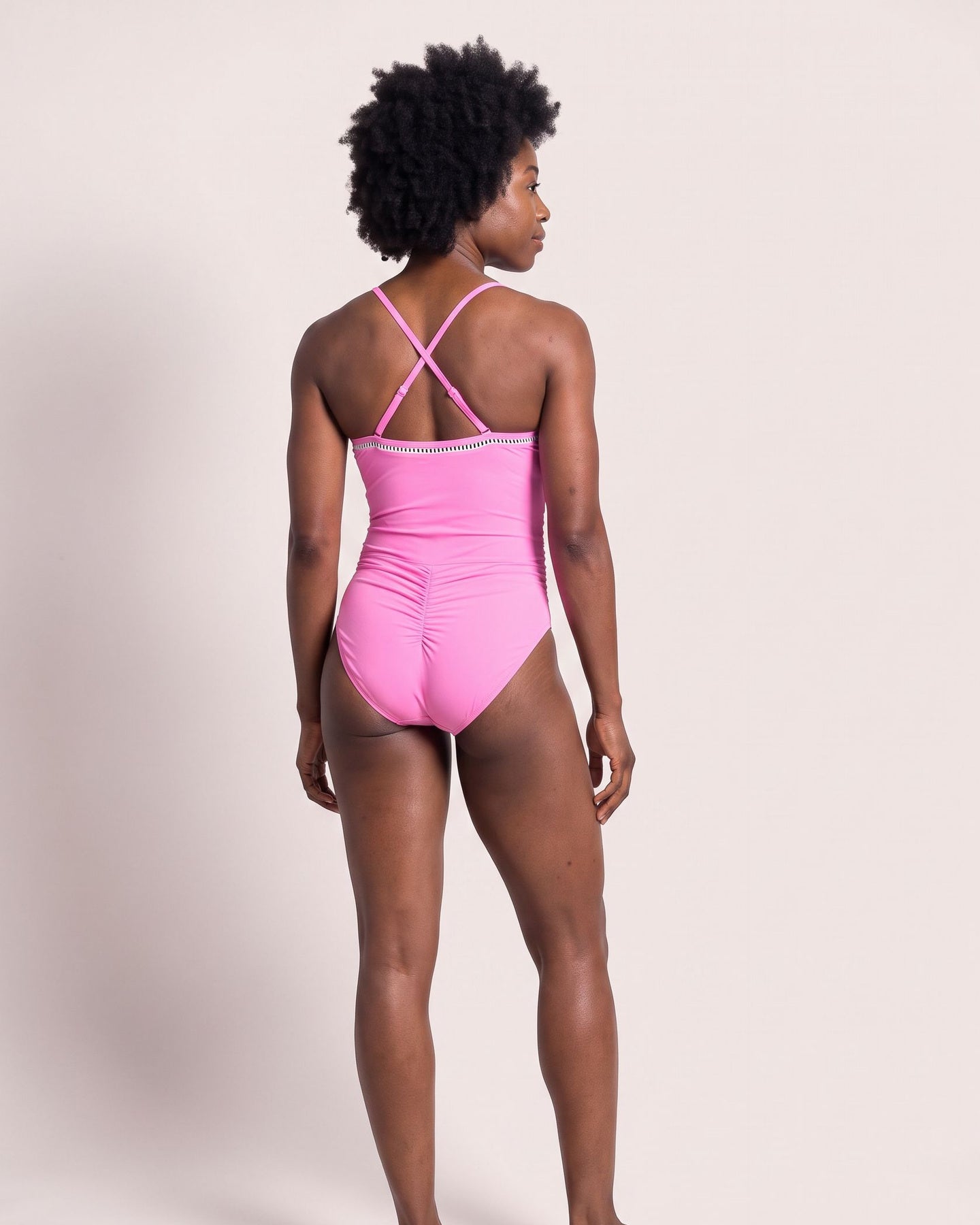 The Sestri Swimsuit - [Pink] - back