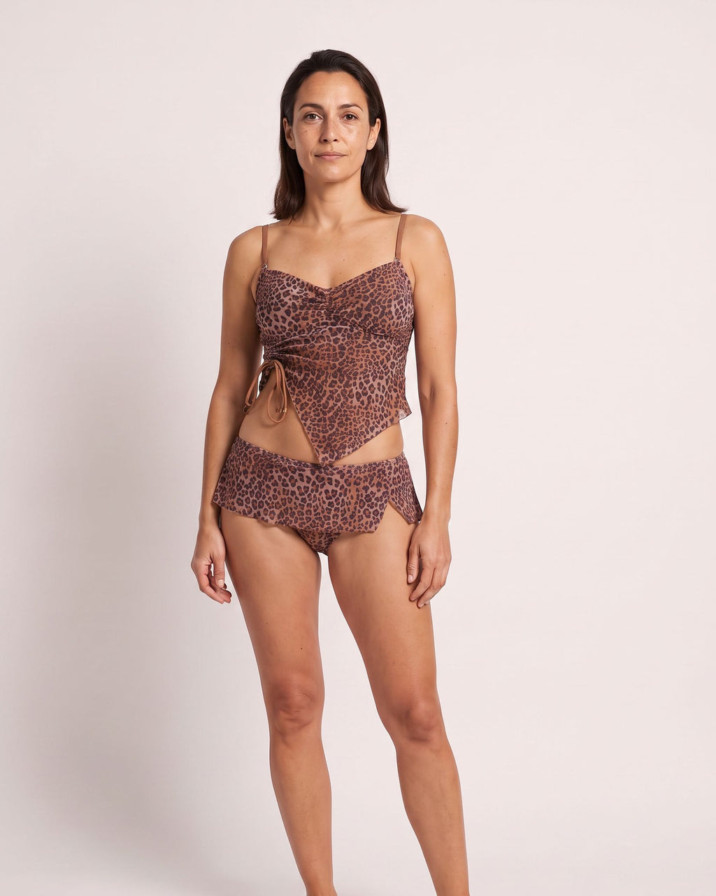 The Sitges Tankini - [Brown] - front