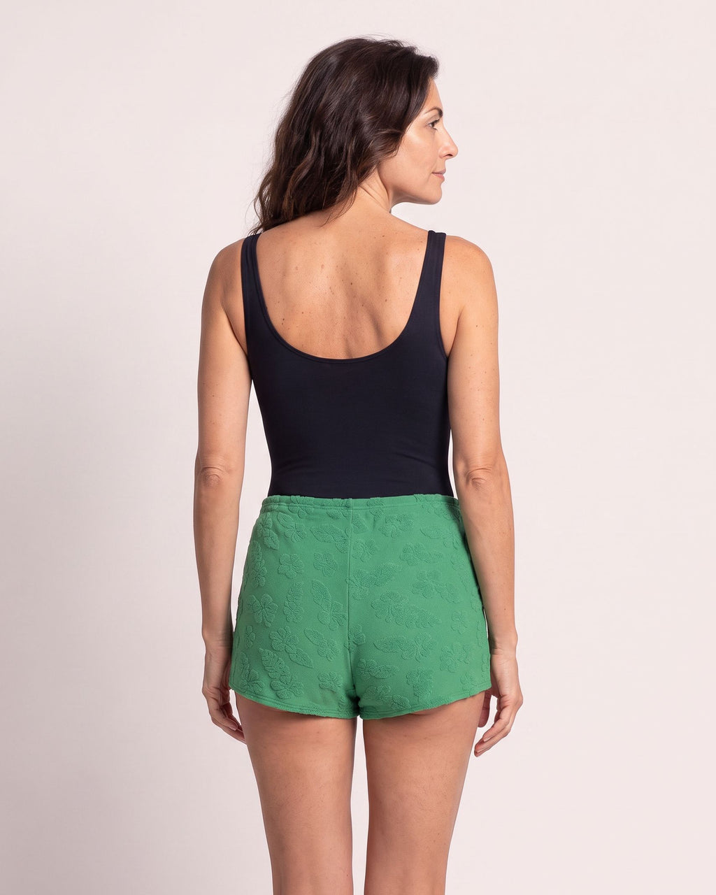 The Sorrento Beach Shorts - [Green] - back