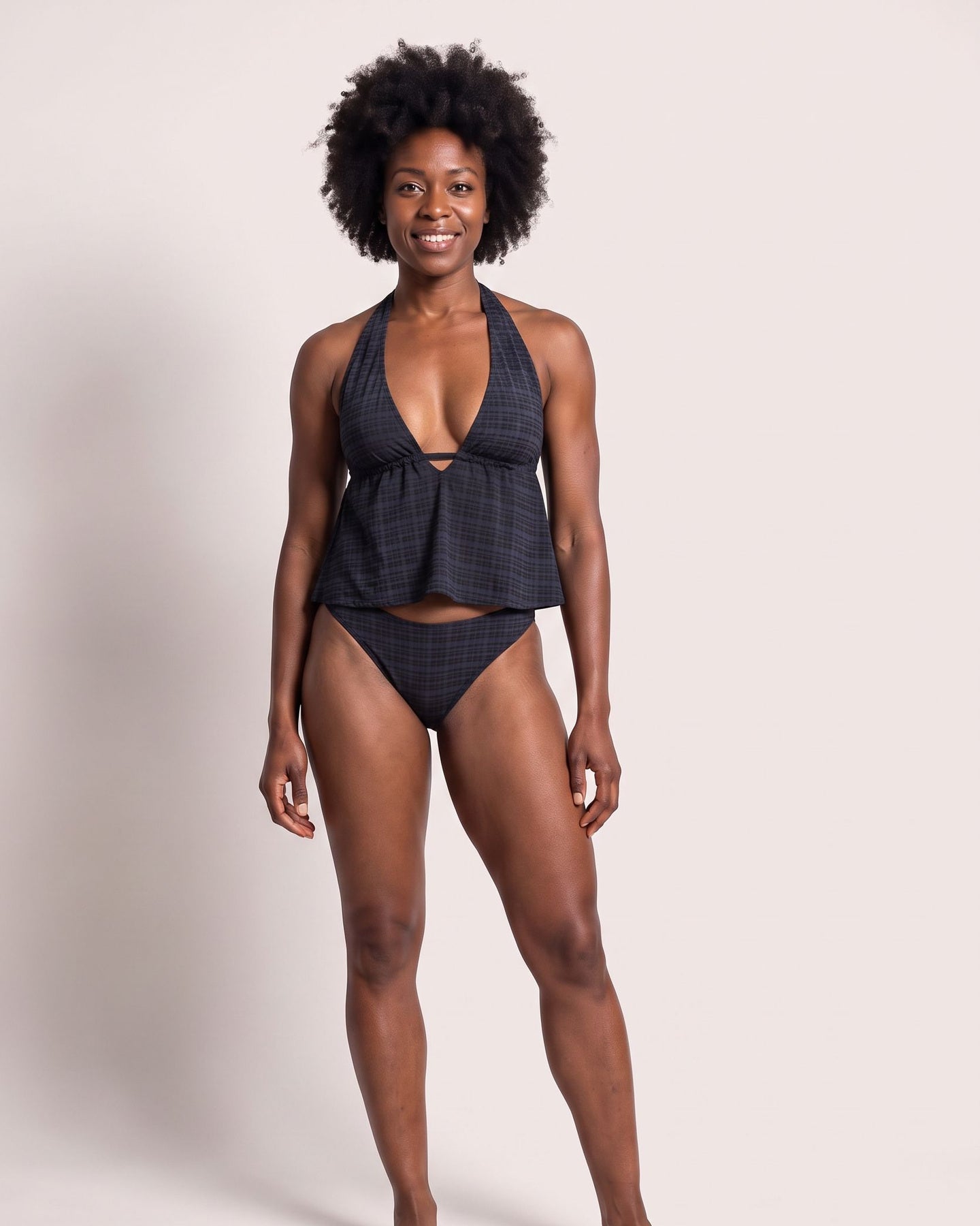 The Spetses Tankini - [Black] - front