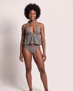The Spetses Tankini - [Grey] - front