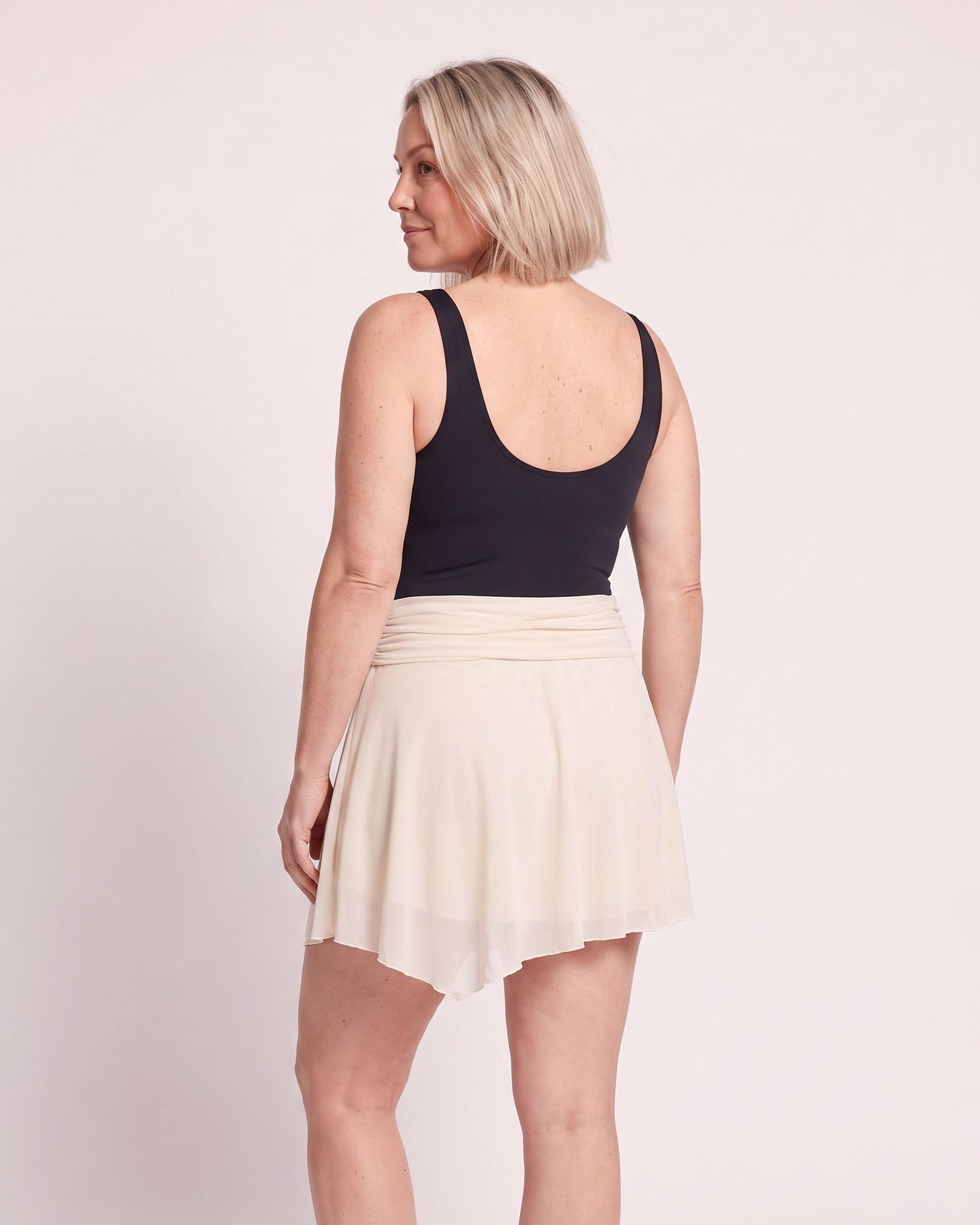 The Tropea Beach Skirt - [Off White] - back