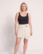 The Tropea Beach Skirt - [Off White] - front