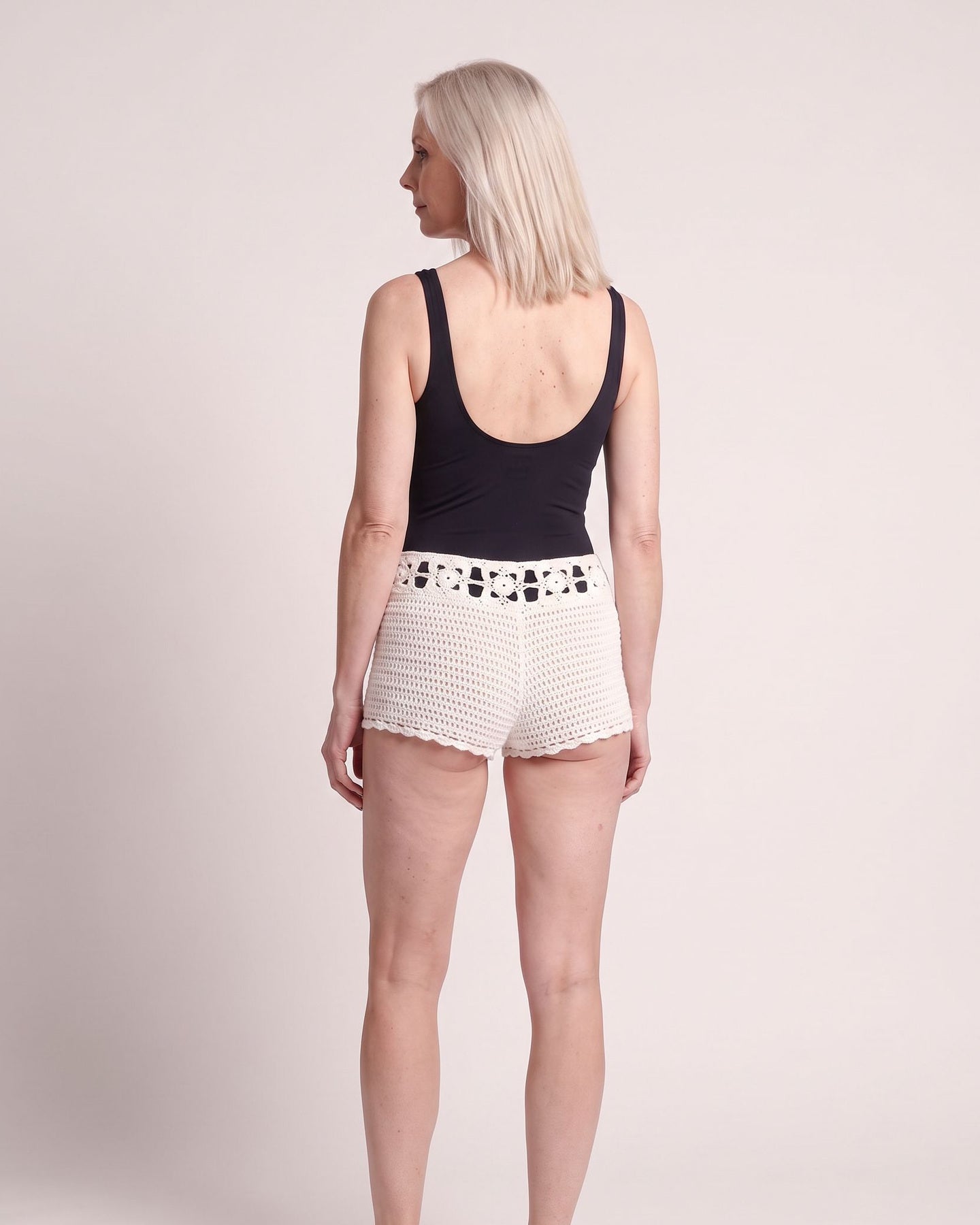 The Viareggio Beach Shorts - [White] - back