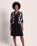 The Villefranche Sundress - [Black Geometric] - front