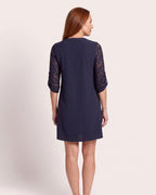 The Èze Sundress - [Navy Patchwork] - back